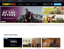 Tablet Screenshot of funnyordie.com